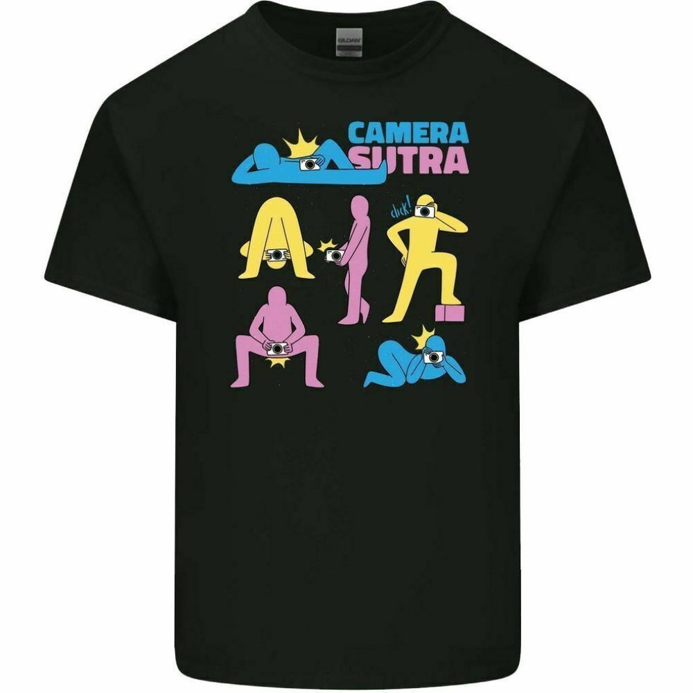 Camera Sutra Men's Funny T-Shirt Photography Rude